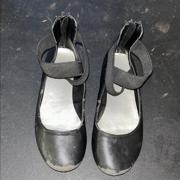 Cat & Jack Black Dress Shoes with Straps - Picture 1 of 2